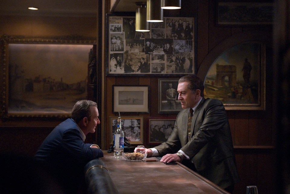  Robert De Niro and Joe Pesci in a scene from The Irishman