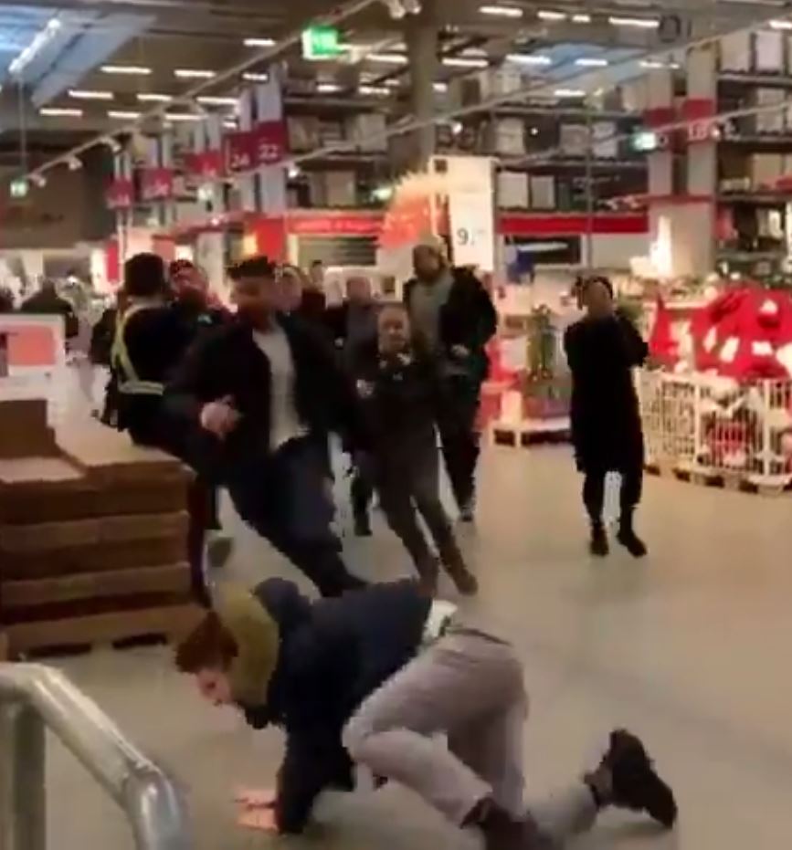  Another one bites the dust... customers were risking life and limb to get their hands on the new collection