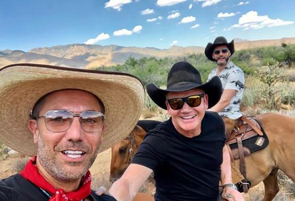  Gino filming with Gordon and Fred in the US