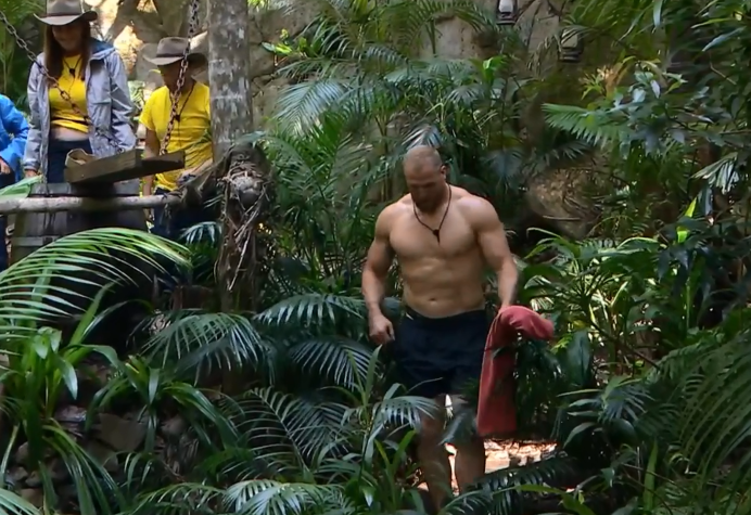  James was first in the shower