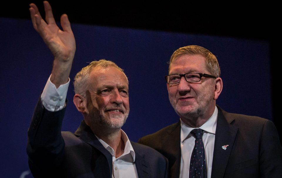 Unite leader Len McCluskey had previously supported Jeremy Corbyn but admitted there had been an election disaster under his watch
