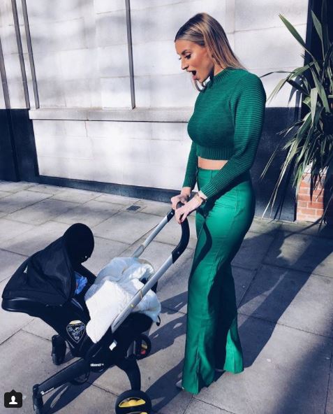 Mums love a new car seat-pram, as does Ferne McCann