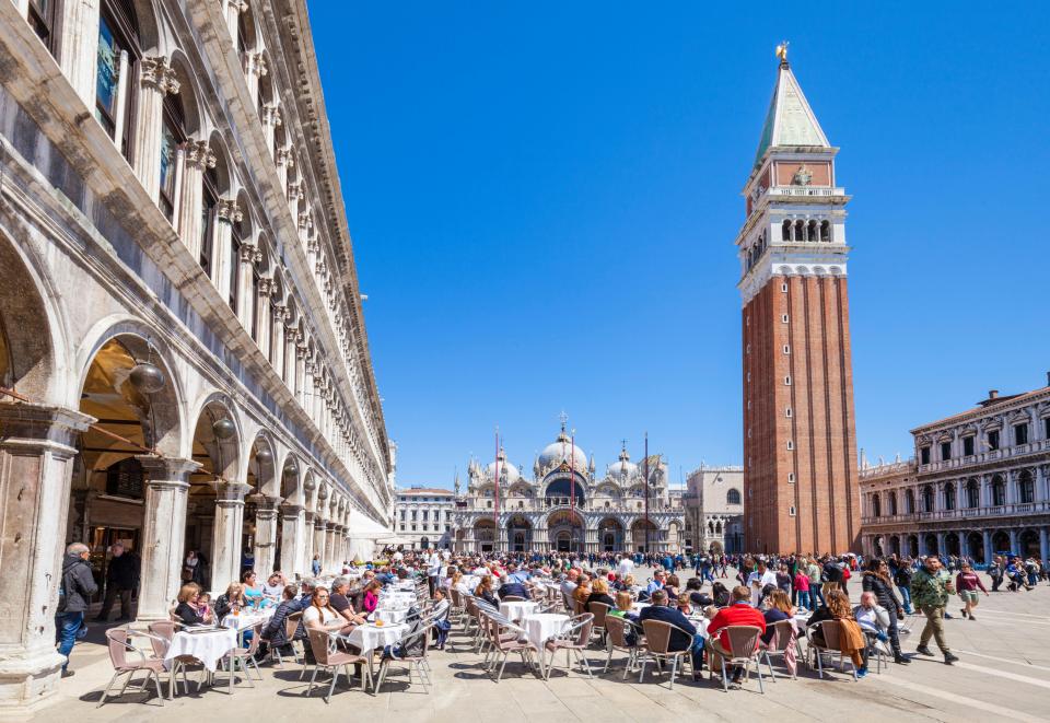 Piazza San Marco just made the top ten, despite being closed last month after it flooded
