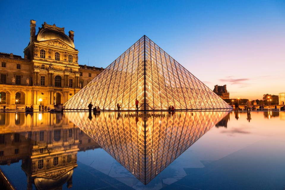 The Louvre came in close second
