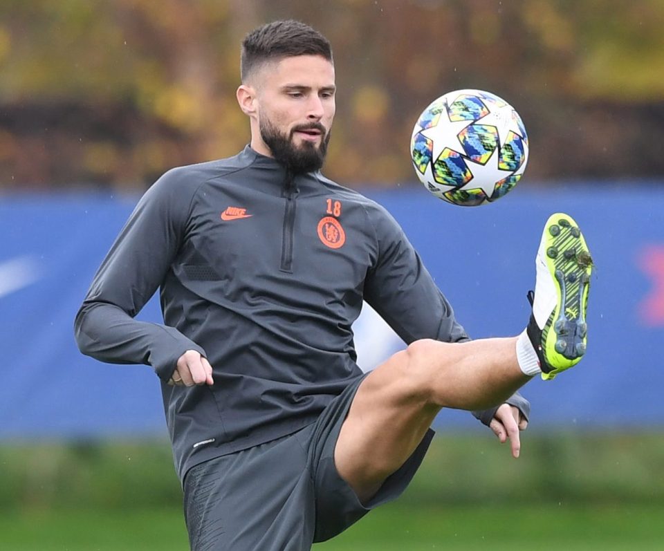  Frenchman Olivier Giroud has only played a handful of games for the Blues this season.