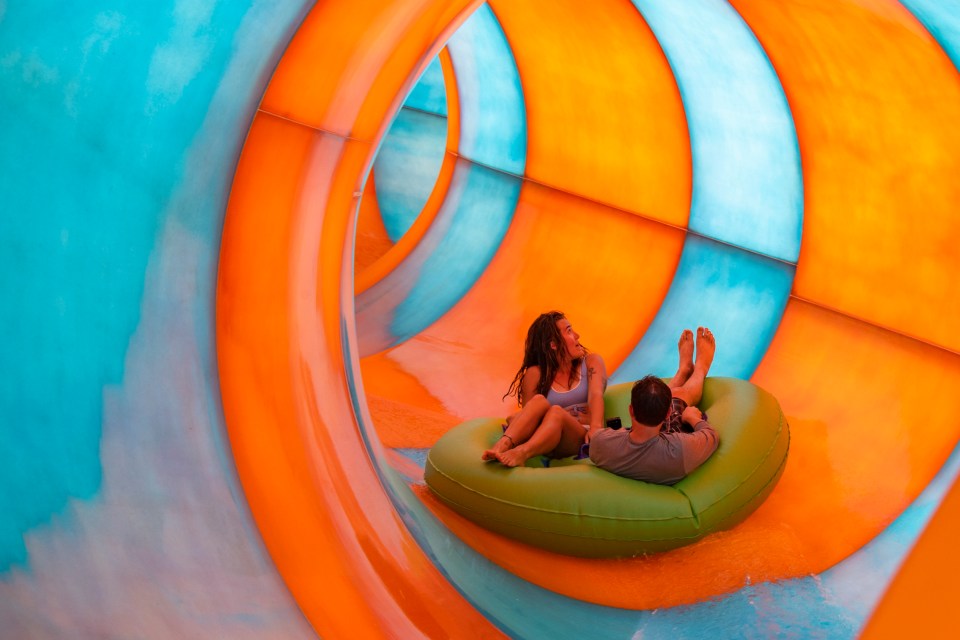 New KareKare Curl ride at Aquatica throws you down a 35ft drop