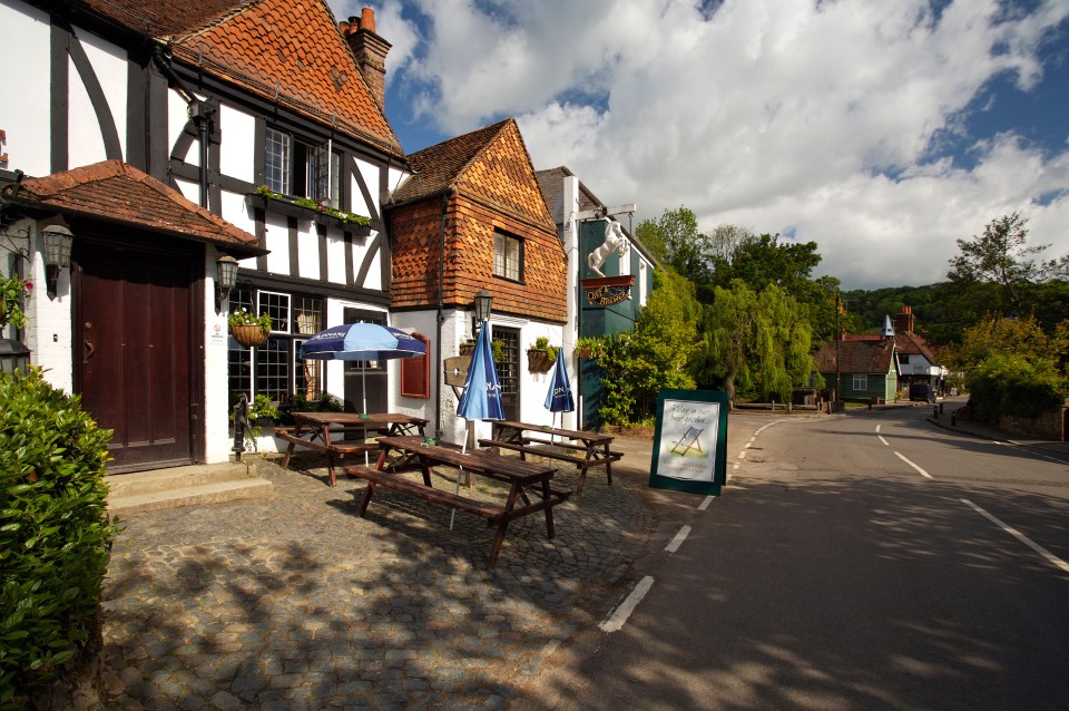 Shere is the where the quaint English village from the film was located
