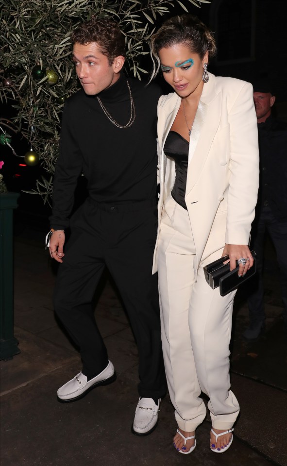 Rafferty Law and Rita Ora slipped away from the British Fashion Awards after-party hand-in-hand