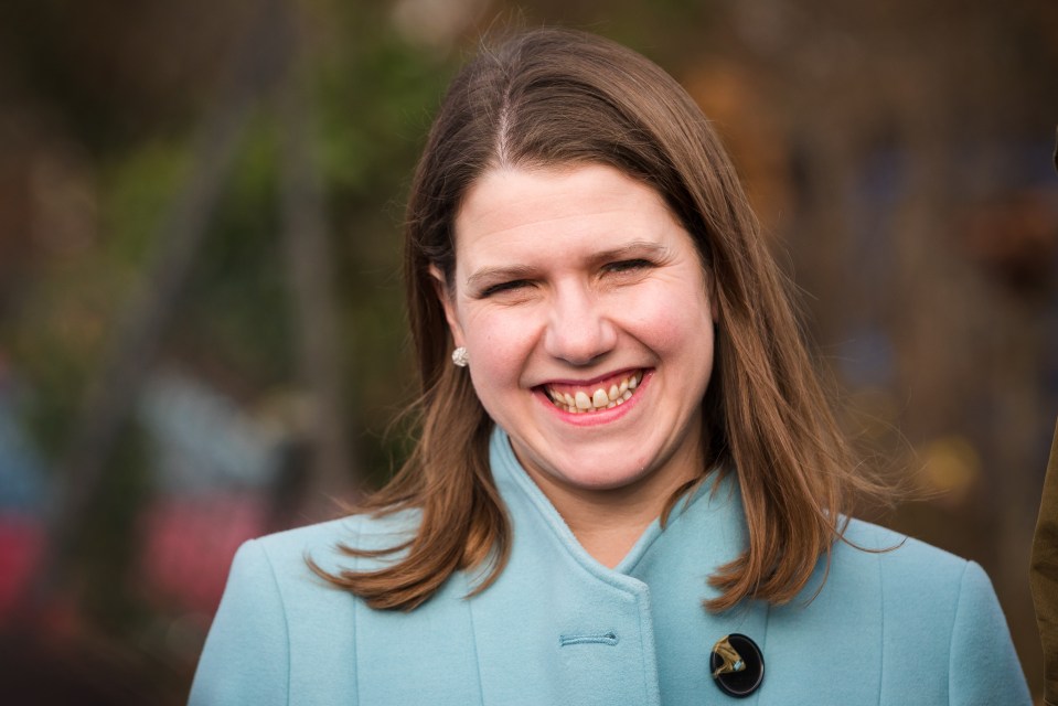 Lib Dem leader Jo Swinson came in at second