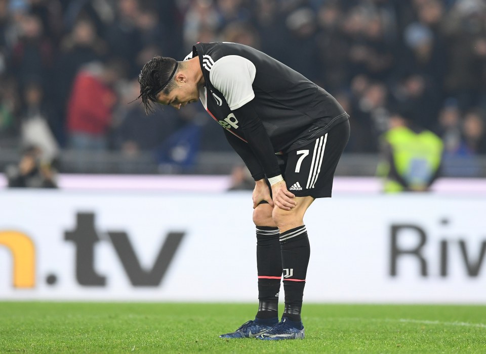  Ronaldo's side crashed to a 3-1 defeat at Lazio