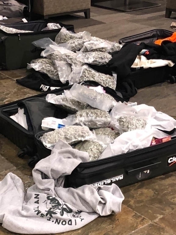 The 70lb of marijuana reportedly found aboard the jet of Juice Wrld who died after a fit in a Chicago airport