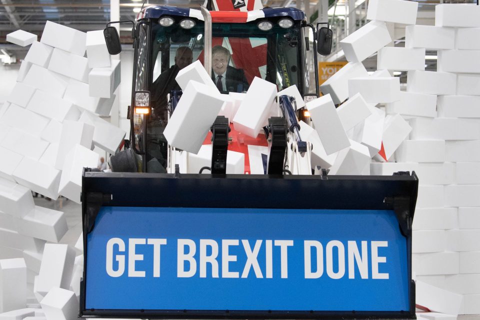 Boris Johnson drove his message home, vowing to smash through the Brexit hold-up, whilst visiting the JCB plant