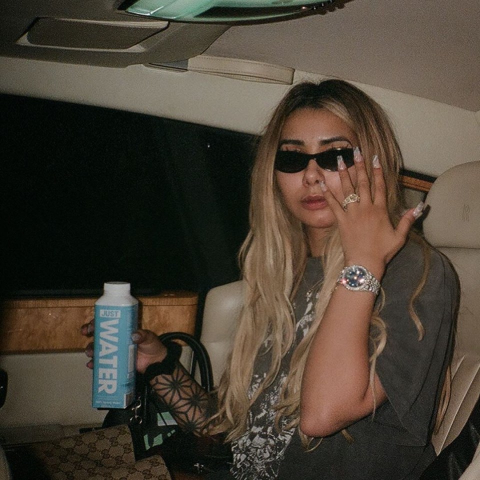 Ally showed off a large ring on her left hand, although it is not clear if they were engaged