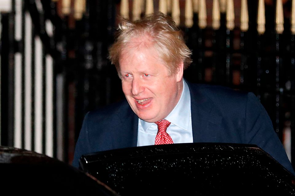  Boris was pictured in high spirits earlier today