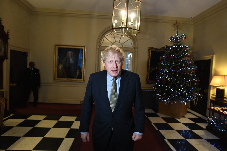  The Prime Minister poses for the cameras i Downing Street after his historic election victory