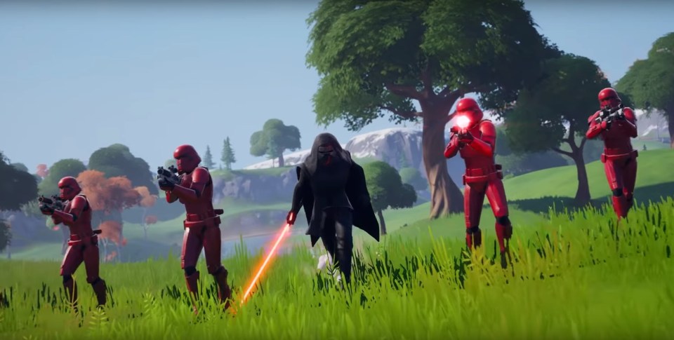  A recent Star Wars update added lightsabers to Fortnite
