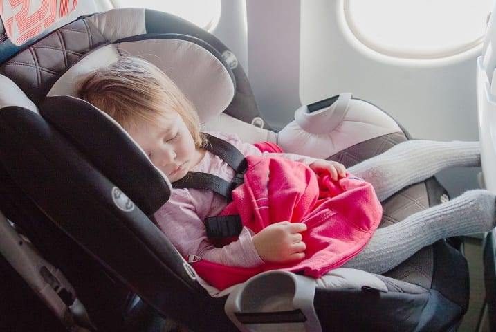 Parents can take car seats onto planes too