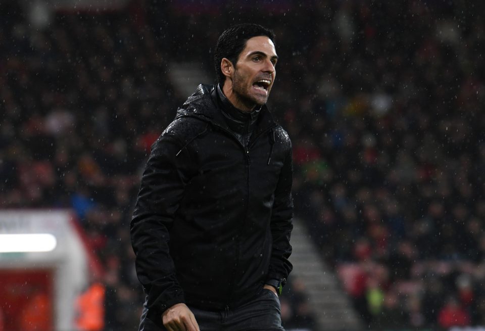 Arteta is pushing his players to show more energy at the Emirates