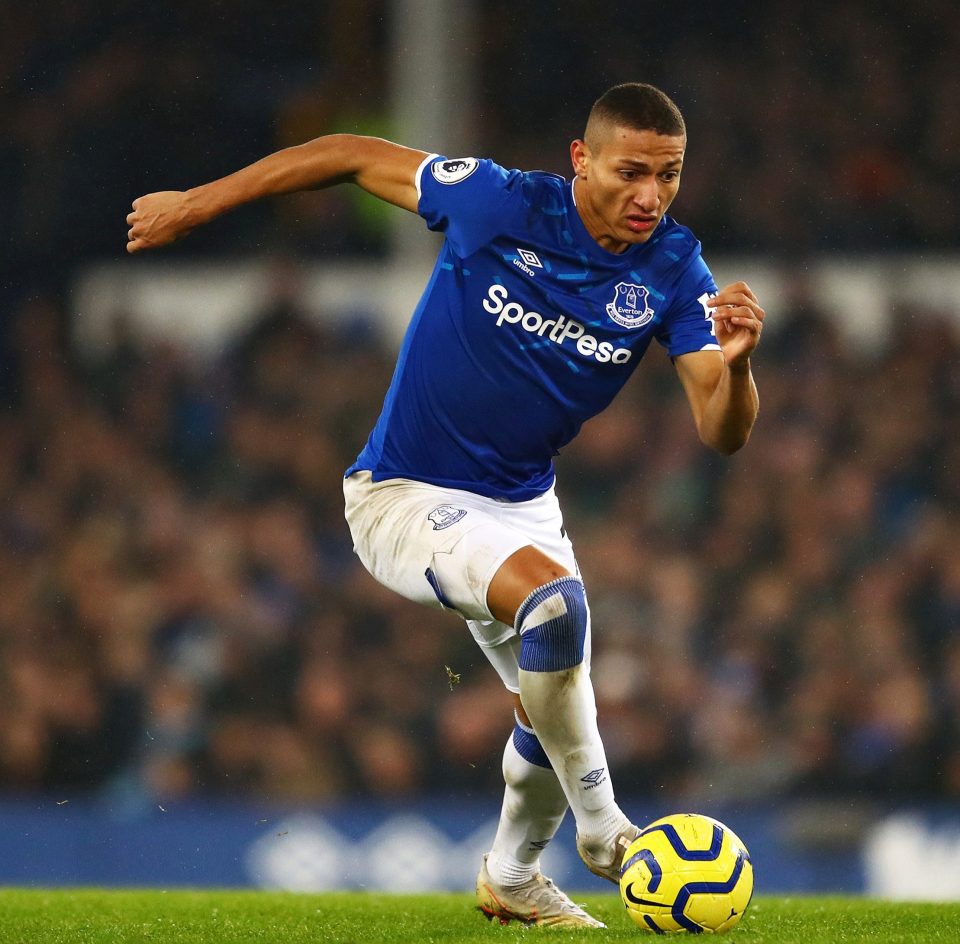  Everton's Richarlison could soon find himself on United's books