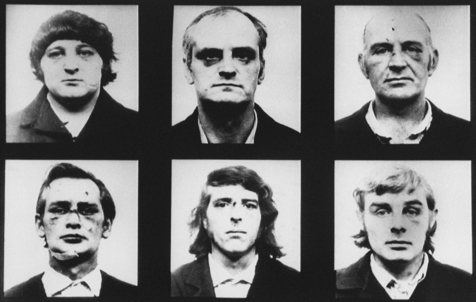  The Birmingham Six were released from prison in 1991, after scientific evidence threw 'grave doubt' on evidence surrounding their case