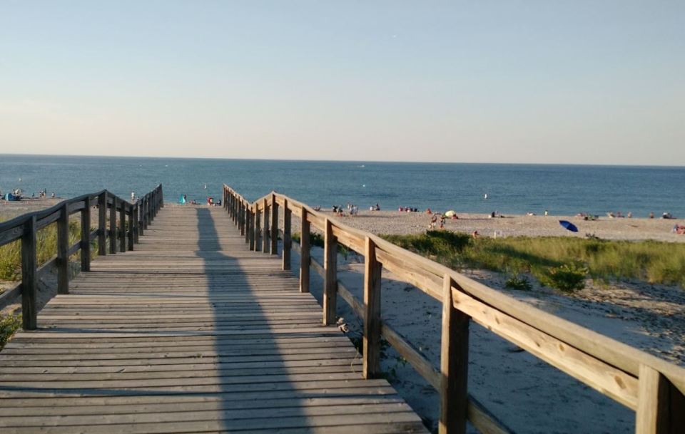 The popular beach is near the Crane Estate