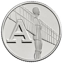  The Angel of the North sculpture in Gateshead features on the 10p coin