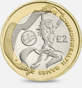  The flag of Saint George features on the English version of the Commonwealth coin