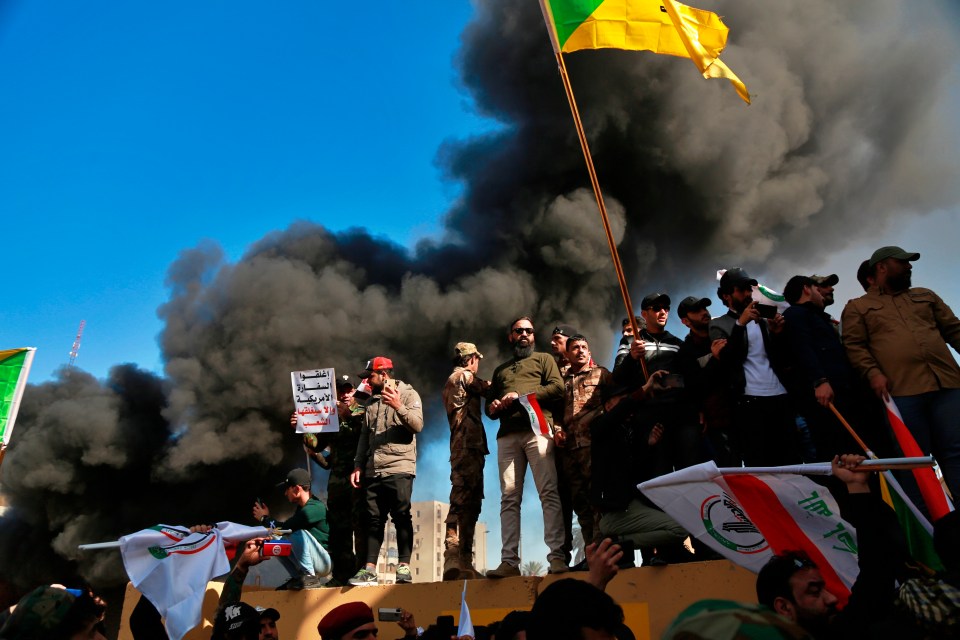 Hundreds of Iran-backed thugs stormed the US embassy in Baghdad today