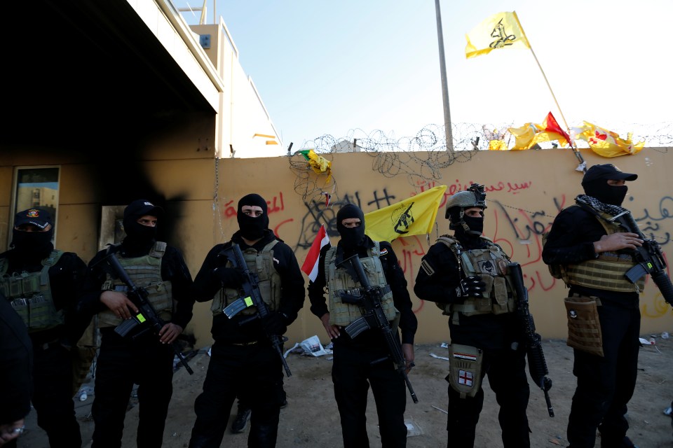 Iraqi special forces were also called in to keep the mob at bay