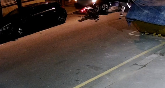  His attackers are then seen leaving the scene