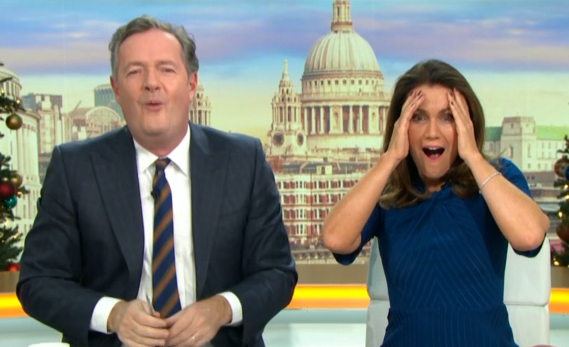  Piers and Susanna were shocked as an aide was caught on camera dropping the f bomb