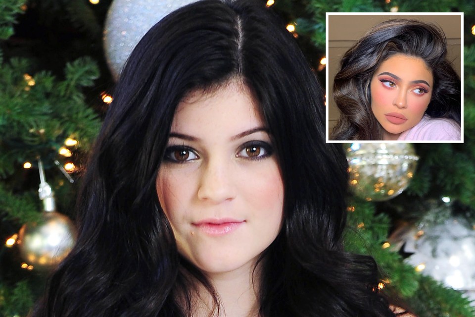 Rosy-cheeked Kylie Jenner looks very different from her pre-teen self