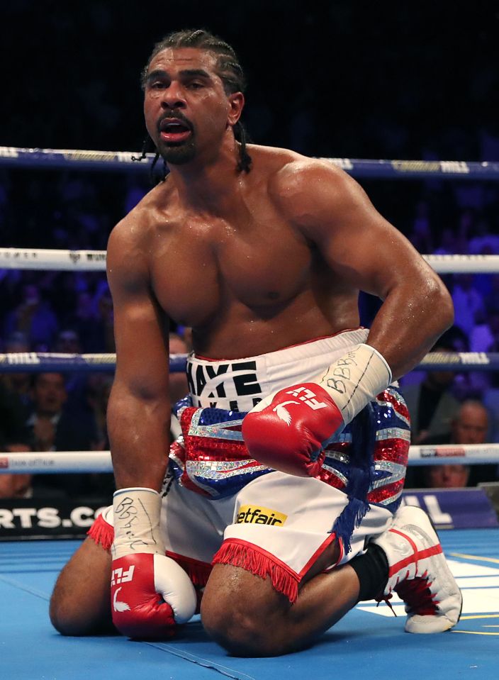  David Haye knew just 35 seconds into his final fight his career was over
