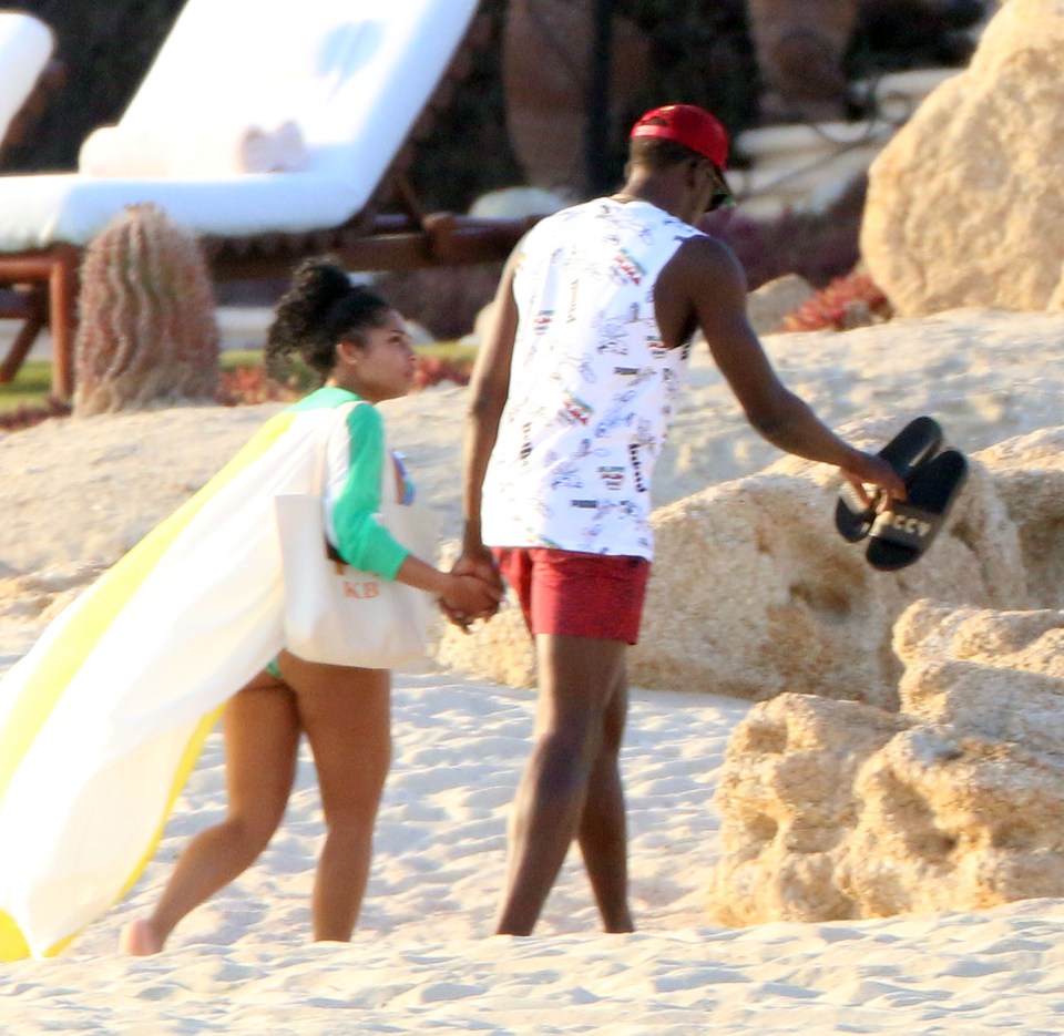  She has been pictured with on holiday with Bolt