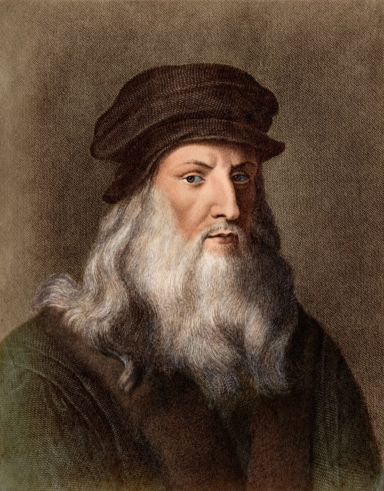  A portrait of the great man Da Vinci