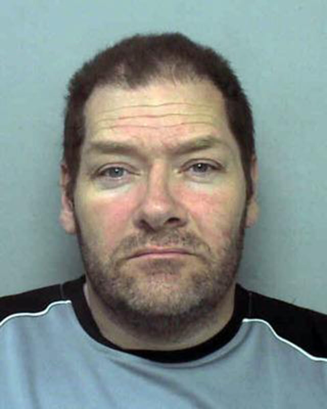  Police mugshot of paedophile Saunders