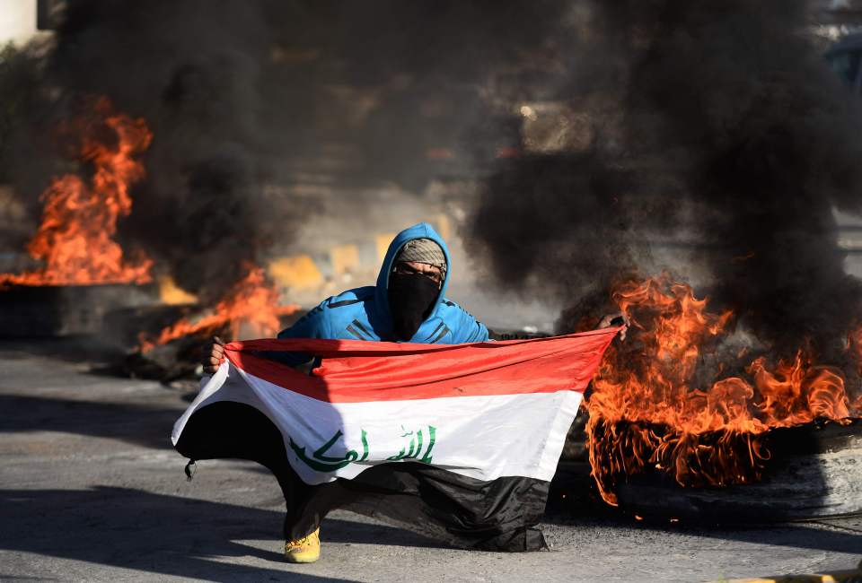  Iraqi protestors reject turning the country into an arena for US-Iran conflicts
