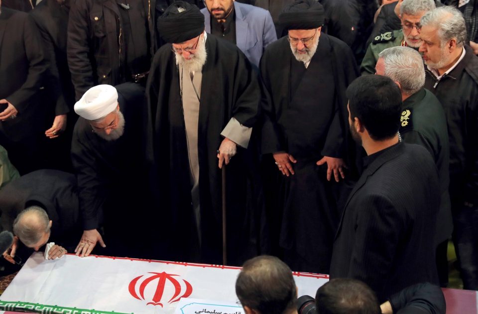  The Ayatollah breaks down in tears over Souleimani’s coffin