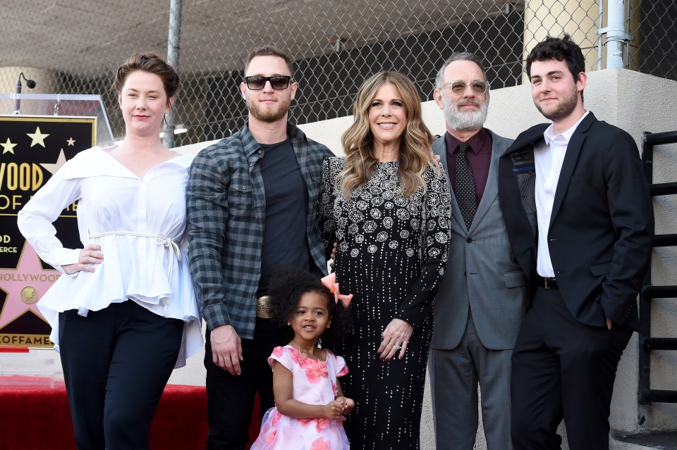  Michaiah joins the family as Rita Wilson gets a star on the Hollywood Walk of Fame last year