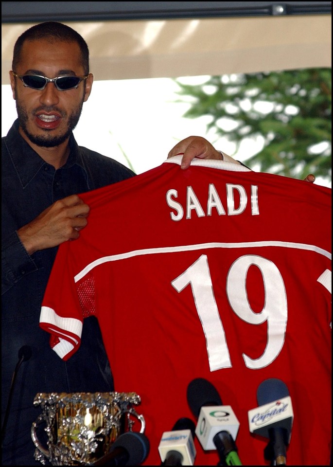 Gaddafi played in Italy before becoming an army general