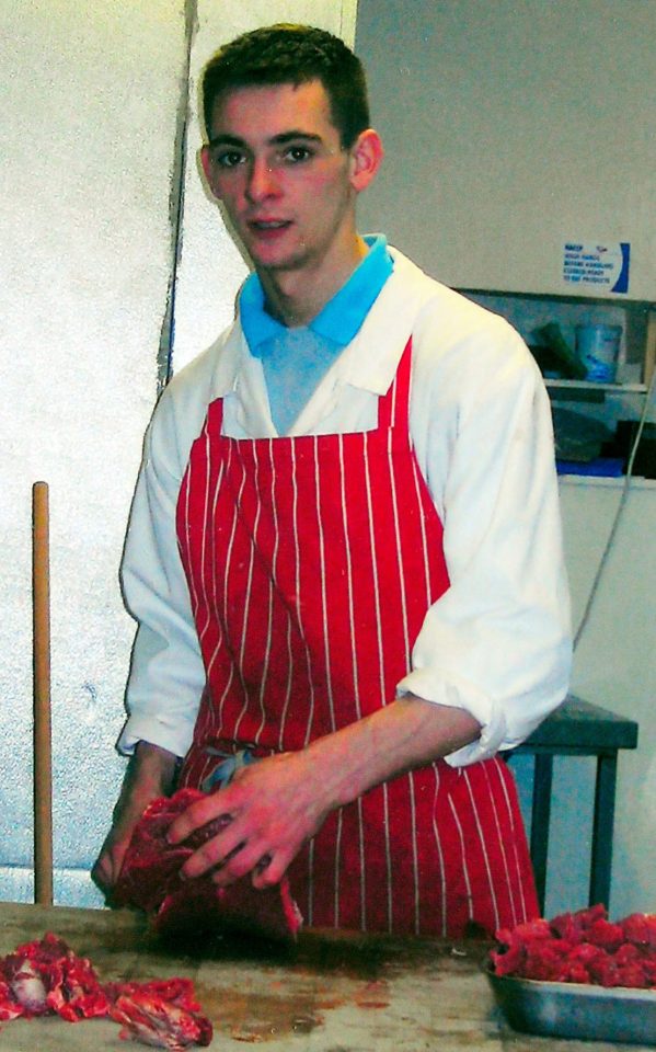  Taylor's dad, Stewart, pictured, died in a road accident 12 years ago in Carnaby