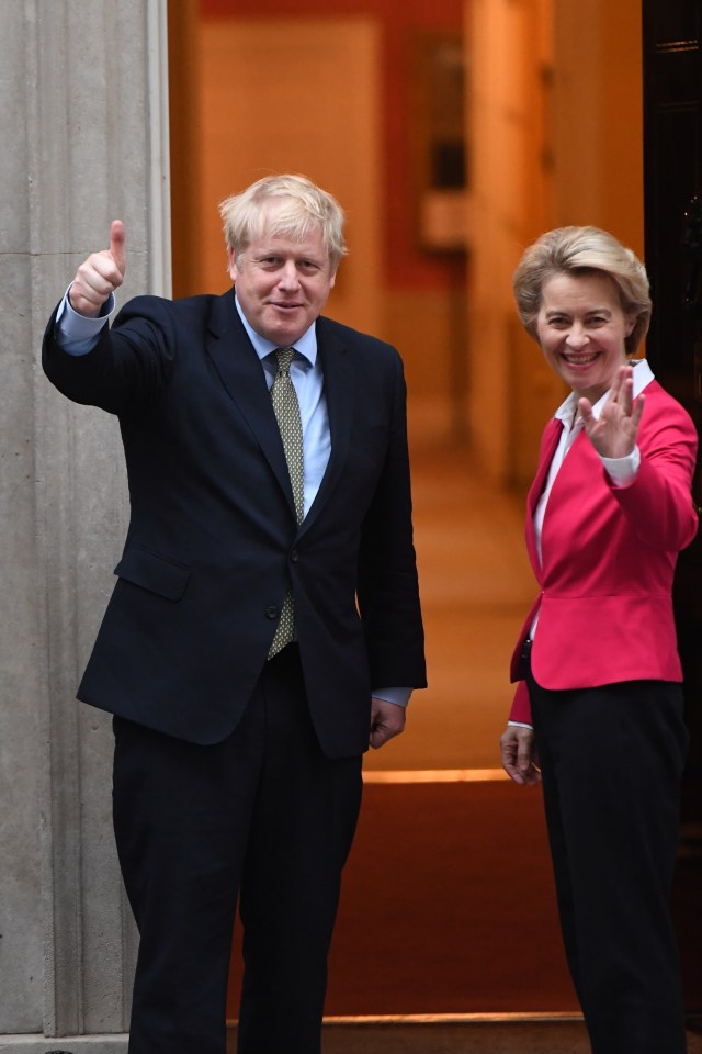  Boris met with the new EU boss at No10 this afternoon