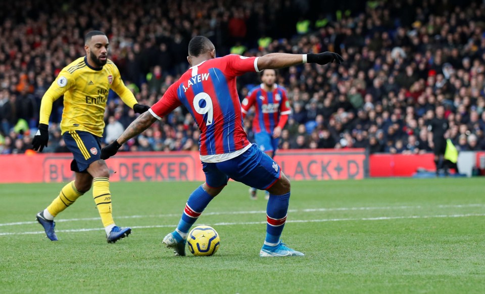  Jordan Ayew levelled things up on 54 minutes