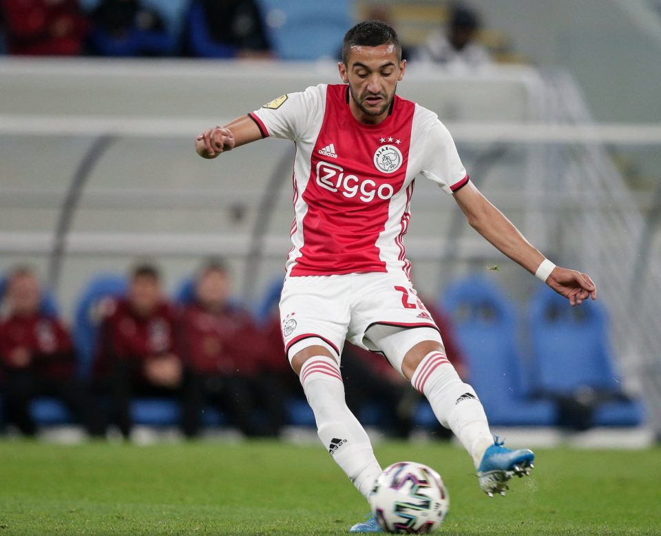  Chelsea are interested in signing Ajax midfielder Hakim Ziyech