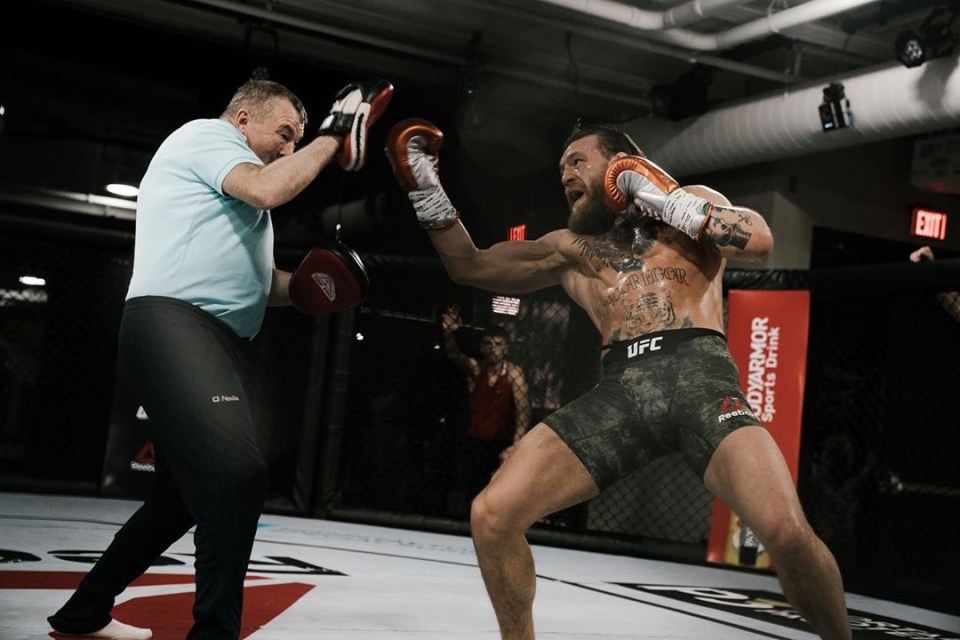  McGregor returned to his first ever boxing coaches at the Crumlin amateur club, with former Olympian Phil Sutcliffe