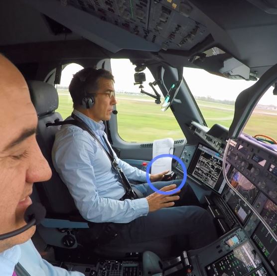Eight tests had two pilots in the cockpit who were not allowed to touch anything