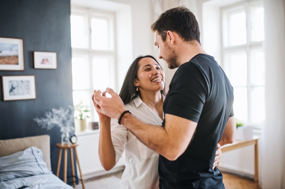  To get your heart rate going Kate suggests dancing with your partner, skin contact boosts oxytocin levels which increase your feelings of affection