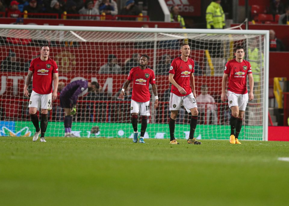  United lost further ground in the race for Champions League football