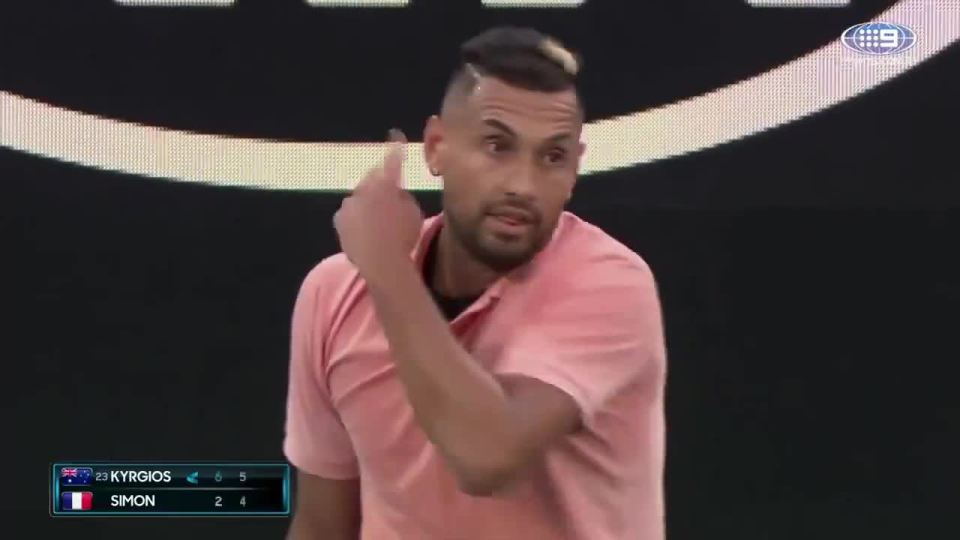  Nick Kyrgios copied the Spaniard's routine after the time violations