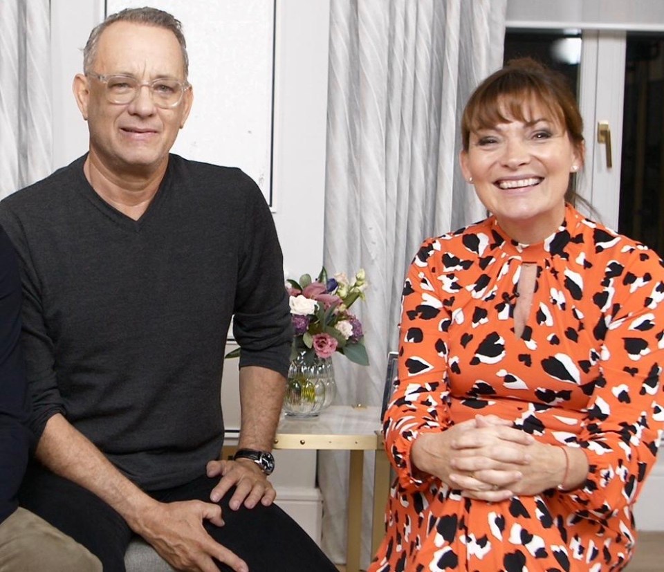  Lorraine met actor Tom Hanks recently